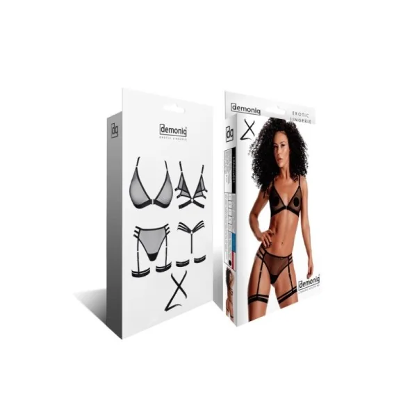 Schwarzes Set Lxadora001 von Demoniq Ladyx kaufen | Fesselliebe