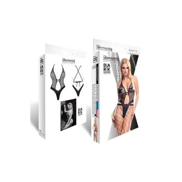 Schwarzer Body Ddtetyda001 von Demoniq Dark Desire Collection kaufen | Fesselliebe