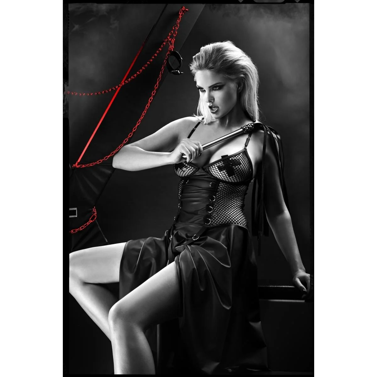 Schwarzes Set Ddselene001 von Demoniq Dark Desire Collection kaufen | Fesselliebe