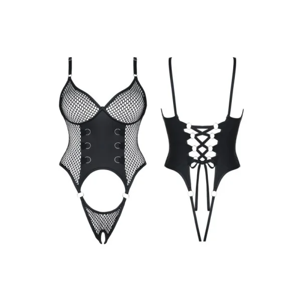 Schwarzer Ouvert Body Ddreja001 von Demoniq Dark Desire Collection kaufen | Fesselliebe