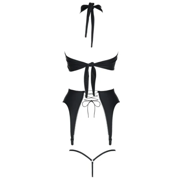 Schwarze Corsage Ddhekate001 von Demoniq Dark Desire Collection kaufen | Fesselliebe