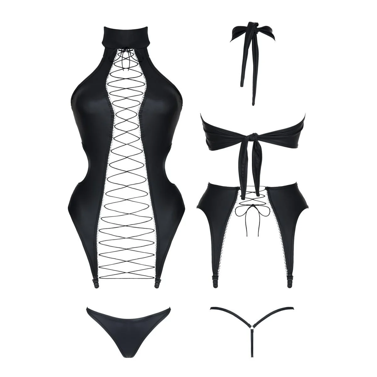 Schwarze Corsage Ddhekate001 von Demoniq Dark Desire Collection kaufen | Fesselliebe