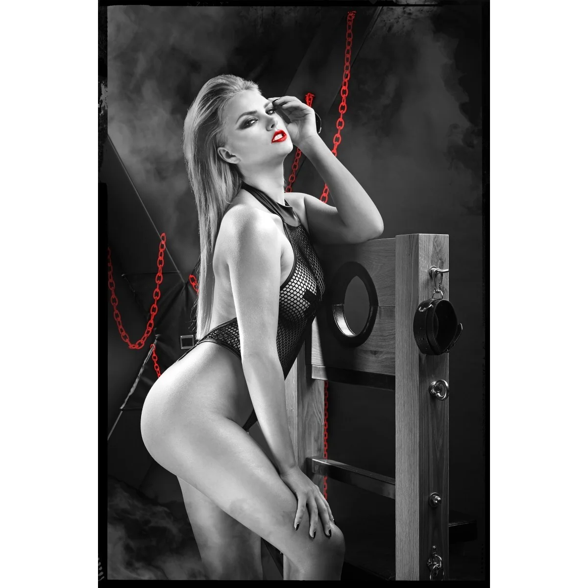 Schwarzer Body Ddharmonia001 von Demoniq Dark Desire Collection kaufen | Fesselliebe