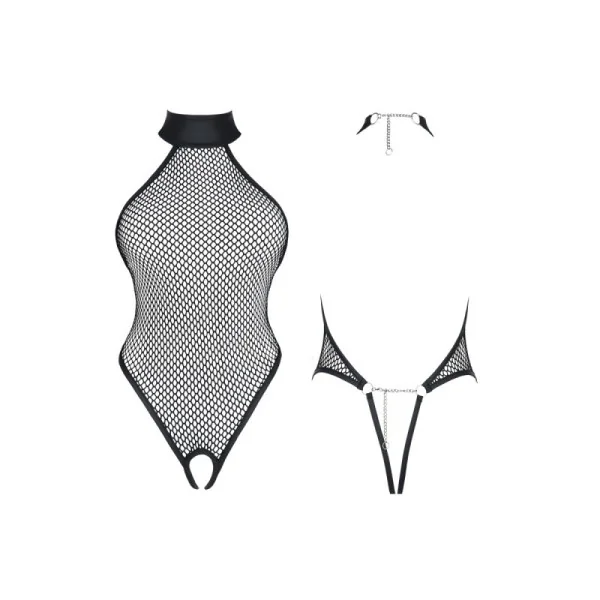 Schwarzer Body Ddharmonia001 von Demoniq Dark Desire Collection kaufen | Fesselliebe