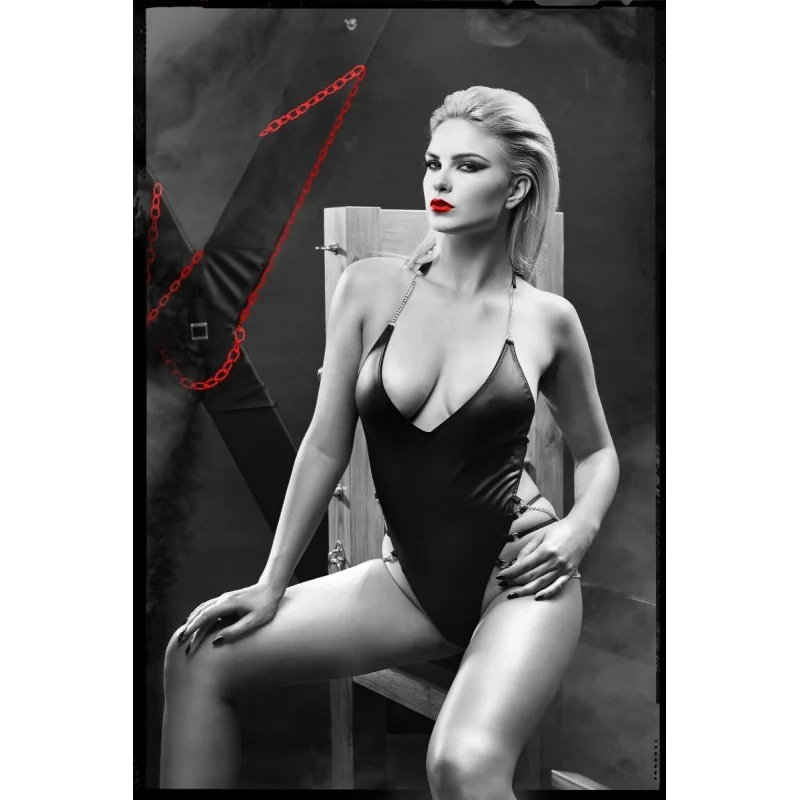 Schwarzer Ketten-Body Ddlitai001 von Demoniq Dark Desire Collection kaufen | Fesselliebe