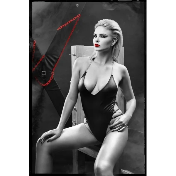 Schwarzer Ketten-Body Ddlitai001 von Demoniq Dark Desire Collection kaufen | Fesselliebe