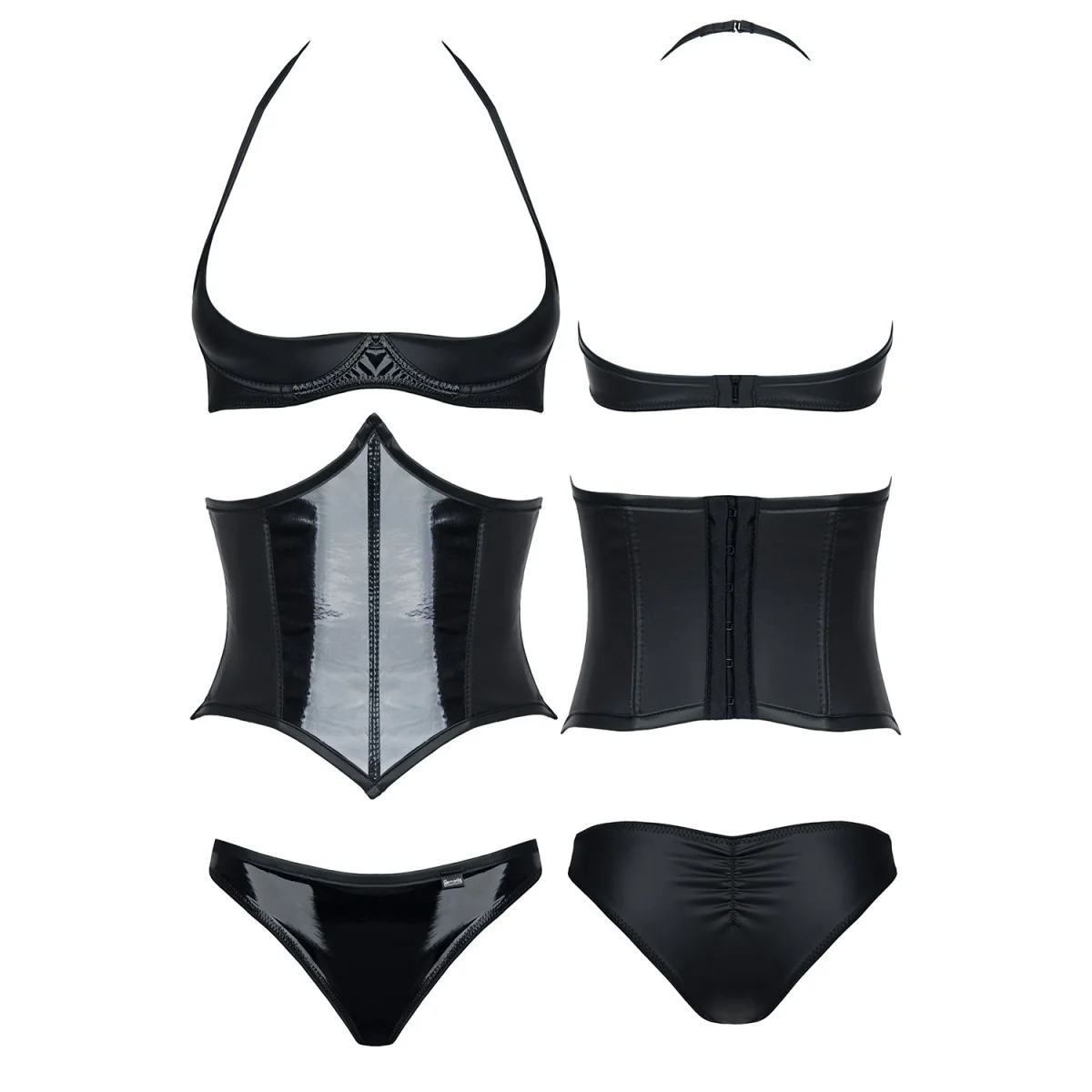 Schwarzes Set De448 von Demoniq Hard Candy Collection kaufen | Fesselliebe
