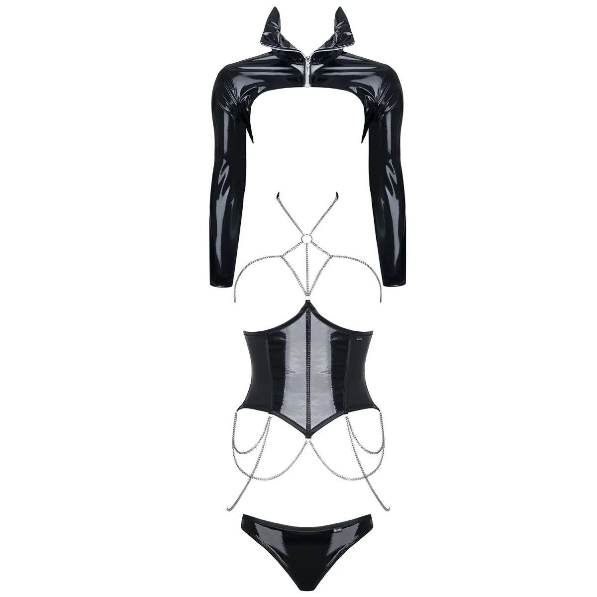 Schwarzes Set De443 von Demoniq Hard Candy Collection kaufen | Fesselliebe