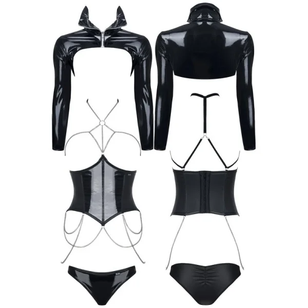Schwarzes Set De443 von Demoniq Hard Candy Collection kaufen | Fesselliebe
