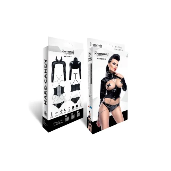 Schwarzes Set De443 von Demoniq Hard Candy Collection kaufen | Fesselliebe