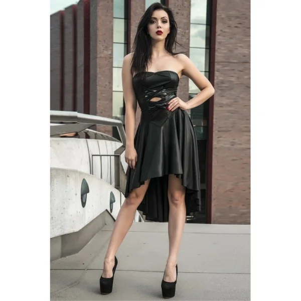 Schwarzes Kleid De438 von Demoniq Hard Candy Collection kaufen | Fesselliebe