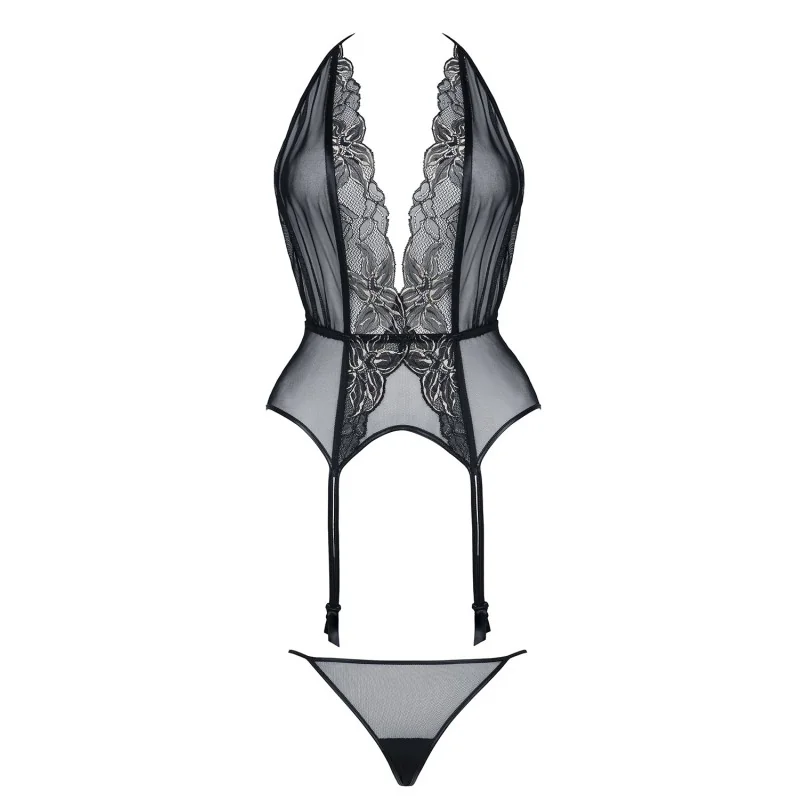 Schwarz/Goldenes Gorset Penelope von Demoniq Magnetic Collection kaufen | Fesselliebe 2