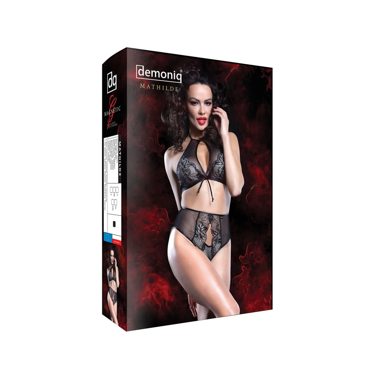 Schwarzes Set Mathilde von Demoniq Magnetic Collection kaufen | Fesselliebe