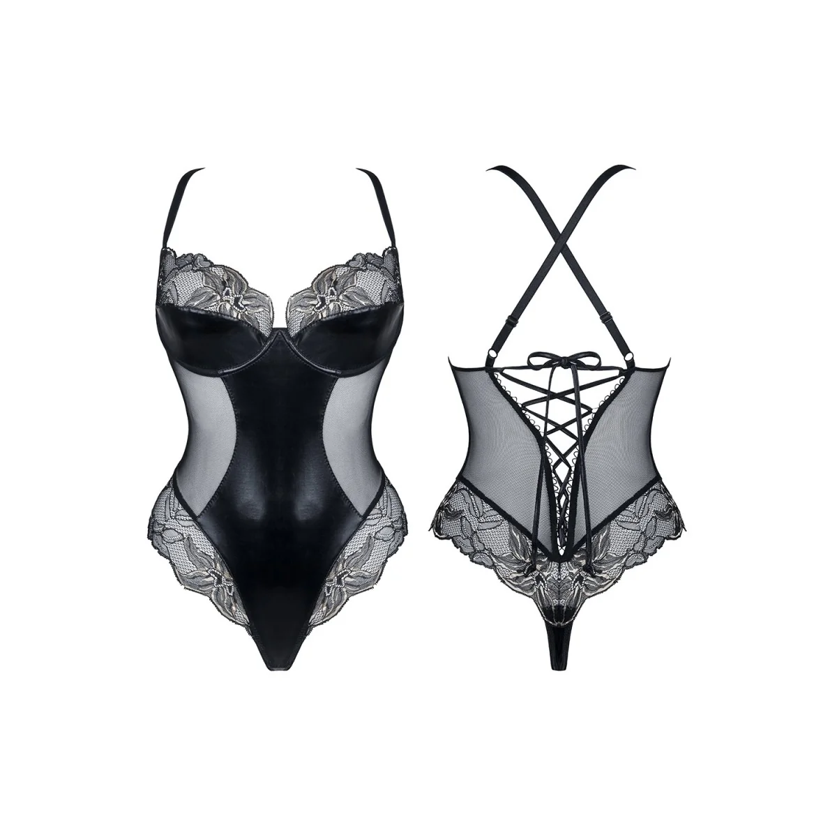 Schwarz/Goldener Body Hortense von Demoniq Magnetic Collection kaufen | Fesselliebe