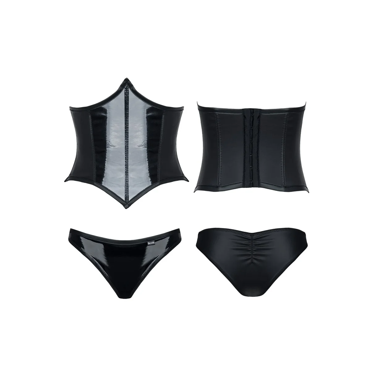 Schwarzes Set Cindy von Demoniq Hard Candy Collection kaufen | Fesselliebe