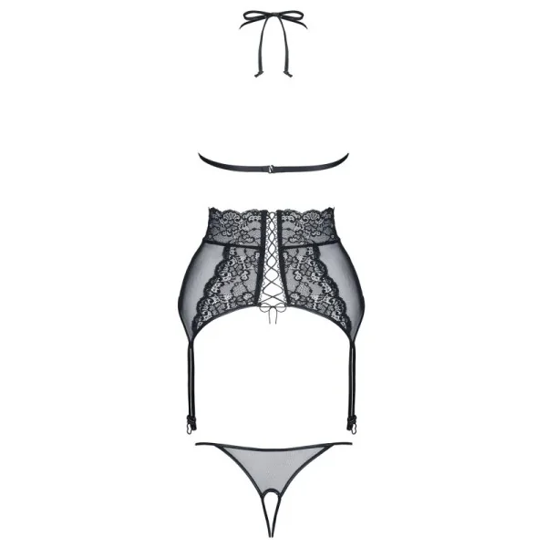 Schwarzes Set Vanda von Demoniq Look At Me Collection kaufen | Fesselliebe