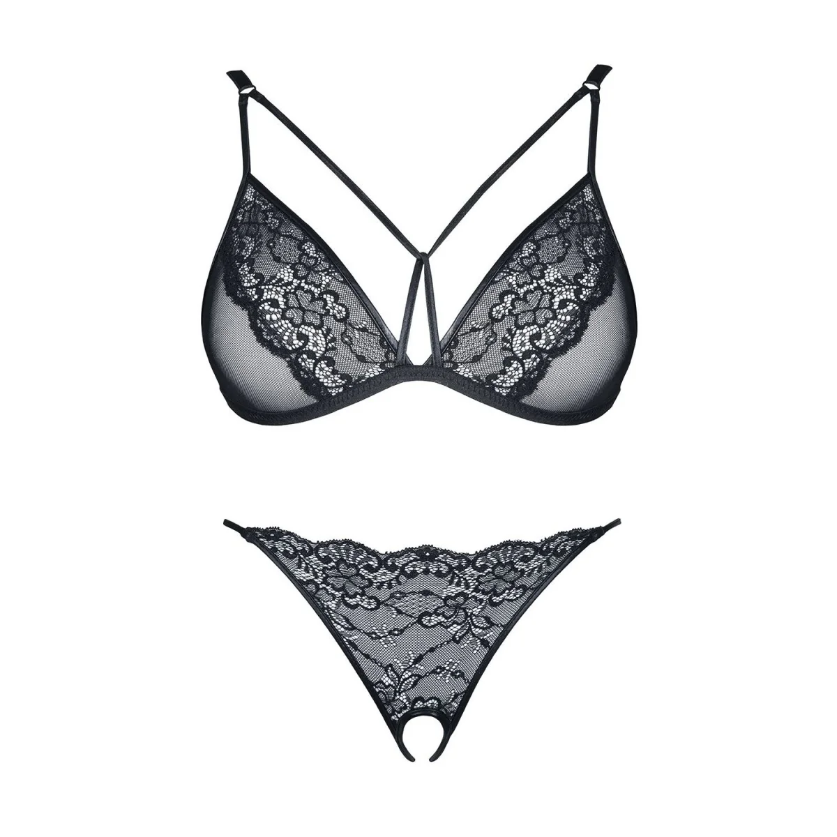 Schwarzes Set Gabrielle von Demoniq Look At Me Collection kaufen | Fesselliebe