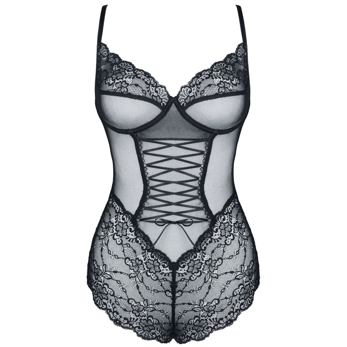 Schwarzer Body Carine von Demoniq Look At Me Collection kaufen | Fesselliebe