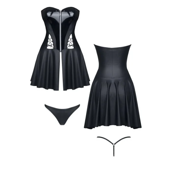 Schwarzes Minikleid Rita von Demoniq Hard Candy Collection kaufen | Fesselliebe