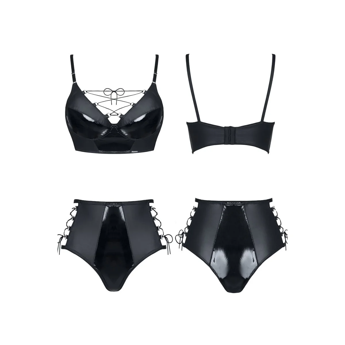 Schwarzes Set Jessica von Demoniq Hard Candy Collection kaufen | Fesselliebe