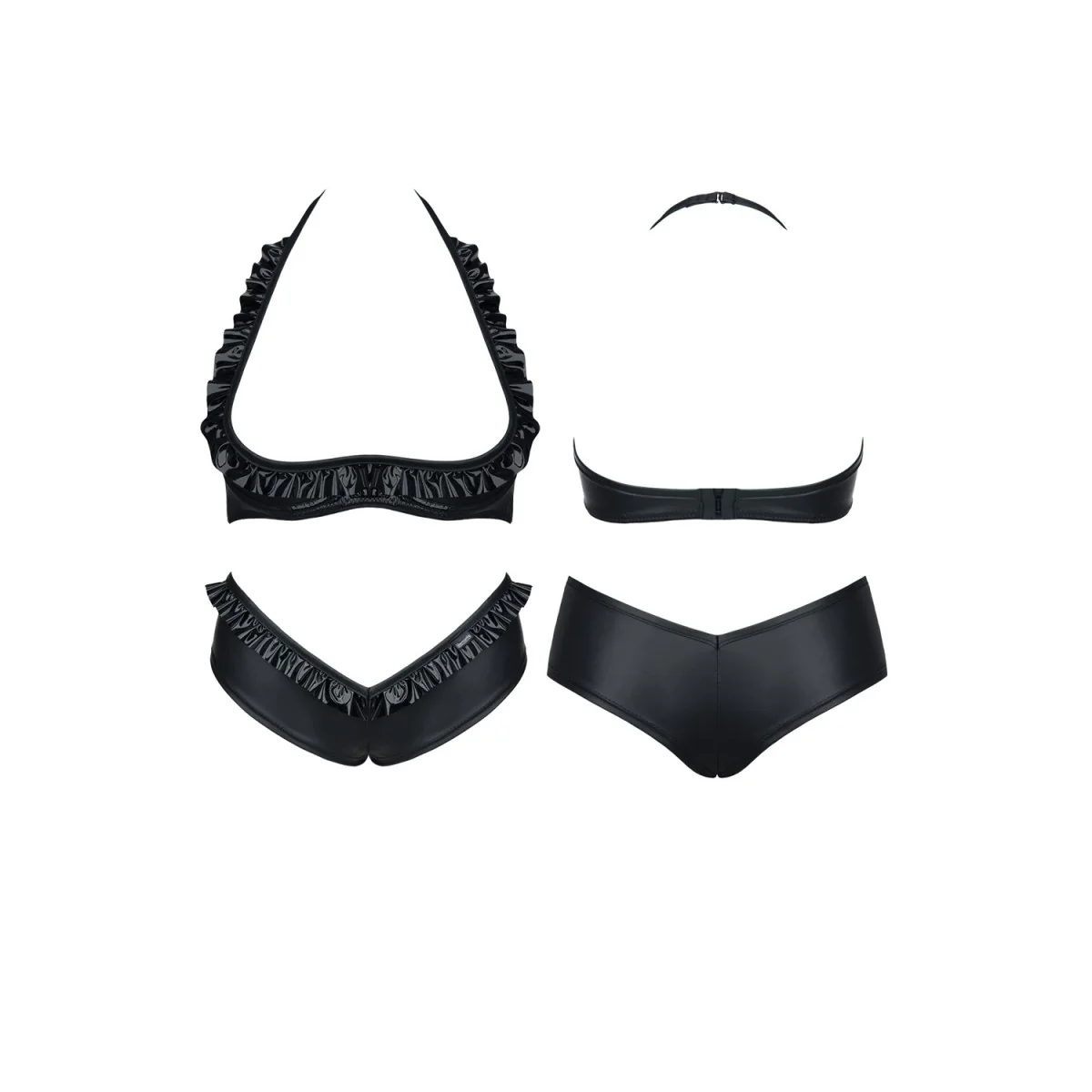 Schwarzes Set Lea von Demoniq Hard Candy Collection kaufen | Fesselliebe