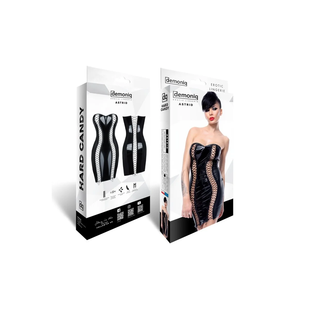 Schwarzes Minikleid Astrid von Demoniq Hard Candy Collection kaufen | Fesselliebe