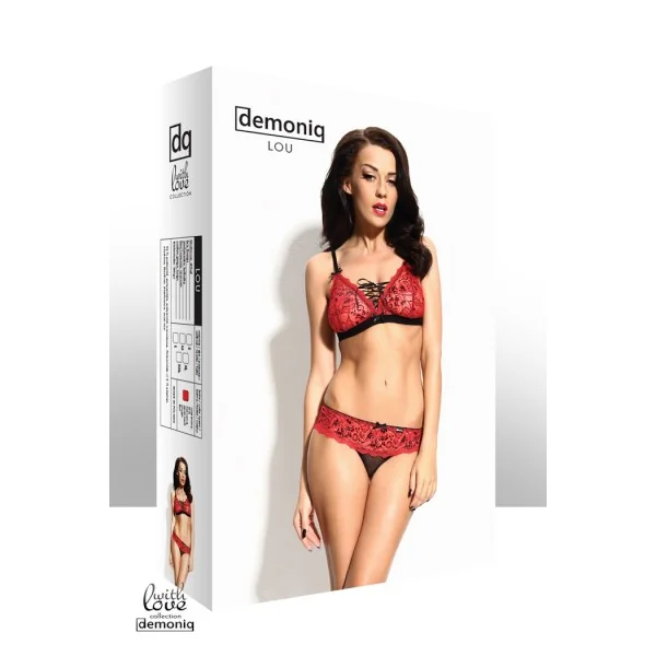 Rotes Set Lou von Demoniq With Love Collection kaufen | Fesselliebe