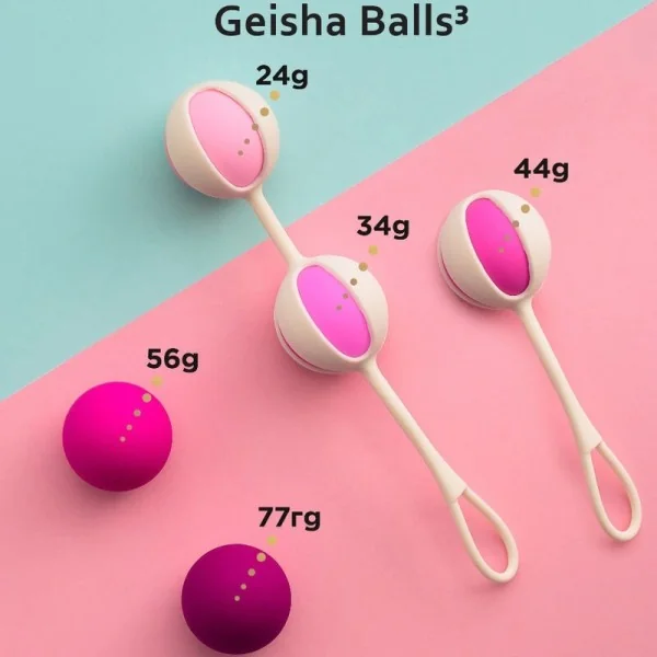 Set 5 Geisha-Bälle3 Rosa von G-Vibe kaufen | Fesselliebe