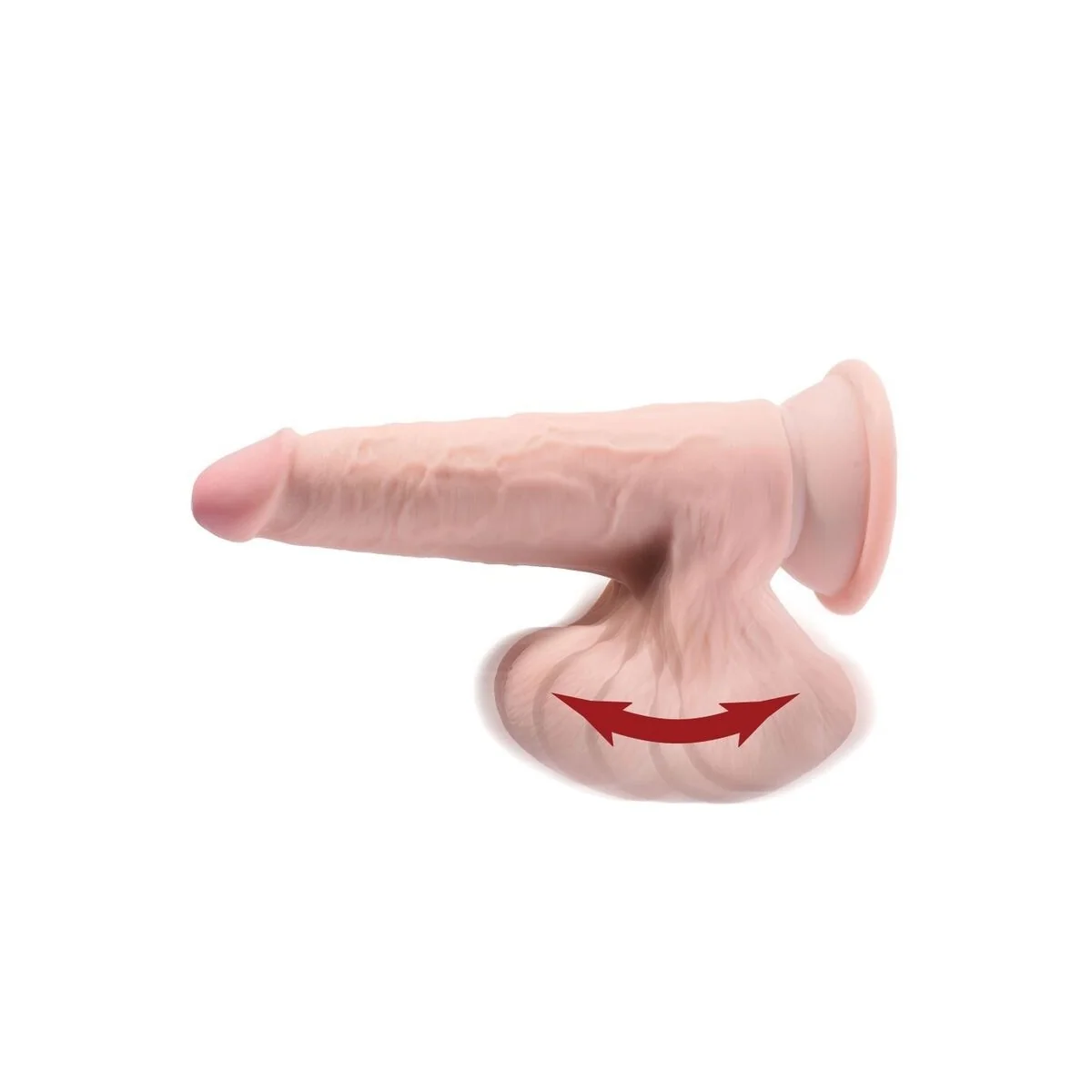 Plus 3d Dildo Swinging Balls 12.7 cm von King Cock Plus kaufen | Fesselliebe