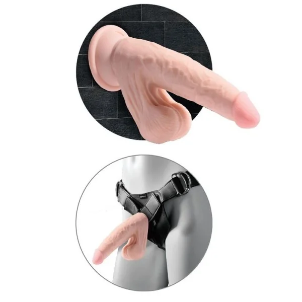 Plus 3d Dildo Swinging Balls 12.7 cm von King Cock Plus kaufen | Fesselliebe