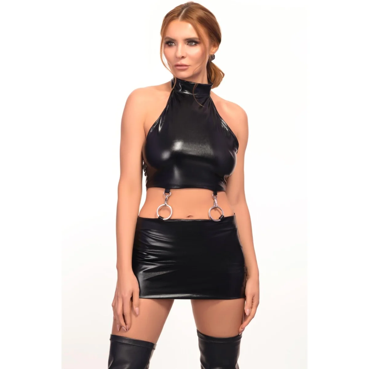 Schwarzes 2-Teiliges Set D164 von 7-Heaven kaufen | Fesselliebe