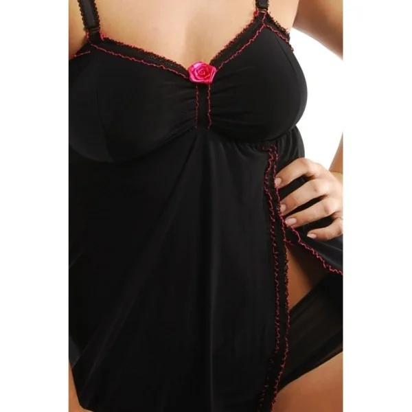 Schwarzes Babydoll Margeritta M/1019 von Andalea Dessous kaufen | Fesselliebe
