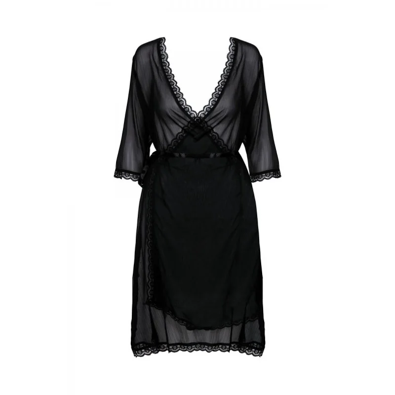 Schwarzer Kimono Aa0521295 von Anais Apparel Plus Size kaufen | Fesselliebe 2