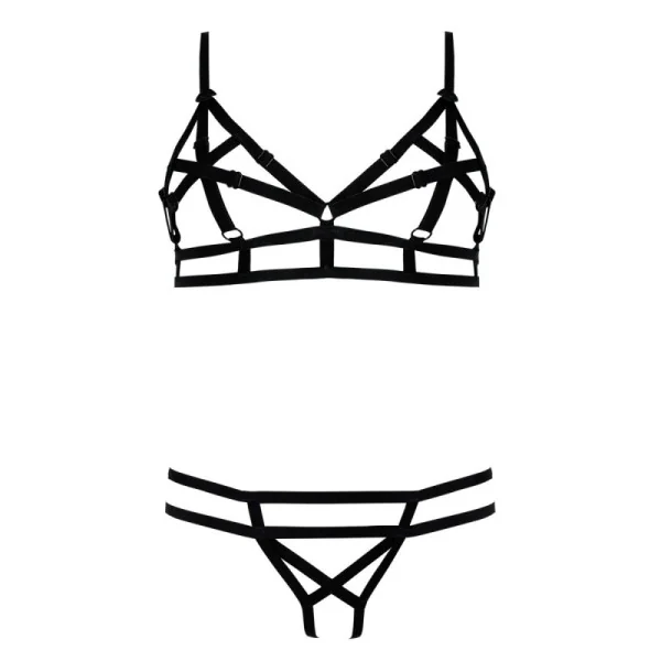 Schwarzes Set Echo von Anais Apparel Luxury Lingerie kaufen | Fesselliebe