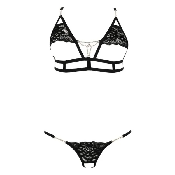 Schwarzes Set Kyane von Anais Apparel Luxury Lingerie kaufen | Fesselliebe