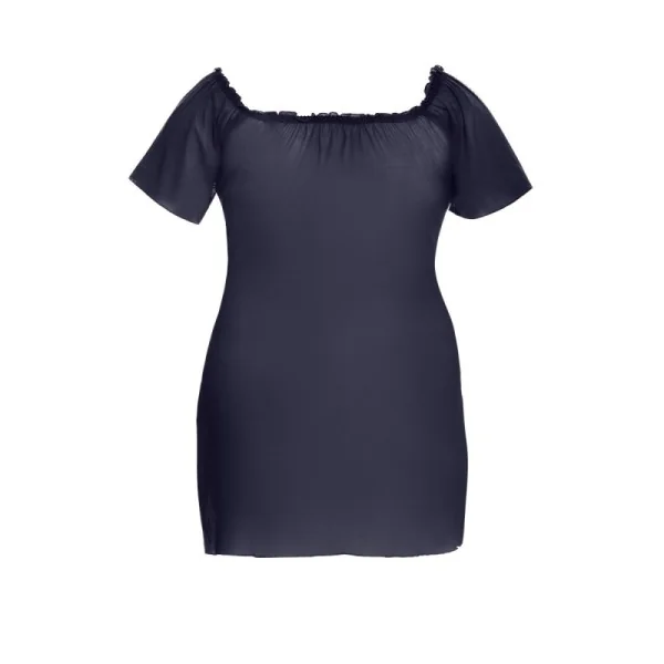 Schwarz/Dunkelblaues Chemise Aa051957 von Anais Apparel Plus Size kaufen | Fesselliebe