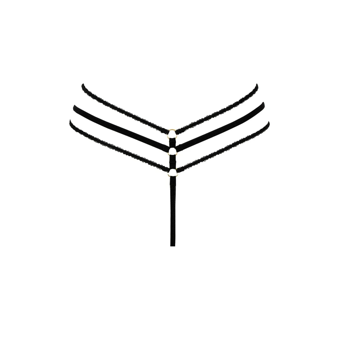 Schwarzer String Ouvert Aretusa von Anais Apparel Luxury Lingerie kaufen | Fesselliebe