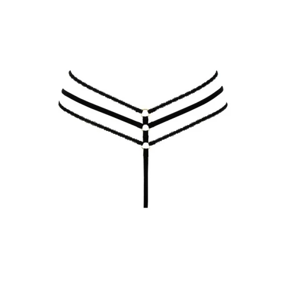 Schwarzer String Ouvert Aretusa von Anais Apparel Luxury Lingerie kaufen | Fesselliebe