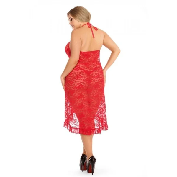 Rotes Langes Kleid Aa052066 von Anais Apparel Plus Size kaufen | Fesselliebe