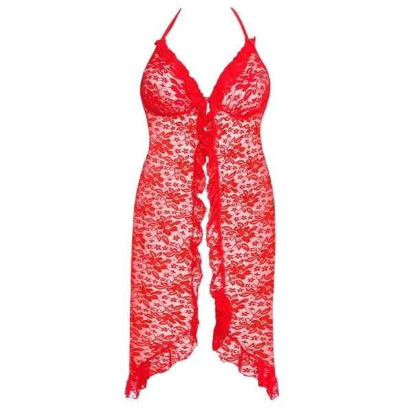 Rotes Langes Kleid Aa052066 von Anais Apparel Plus Size kaufen | Fesselliebe