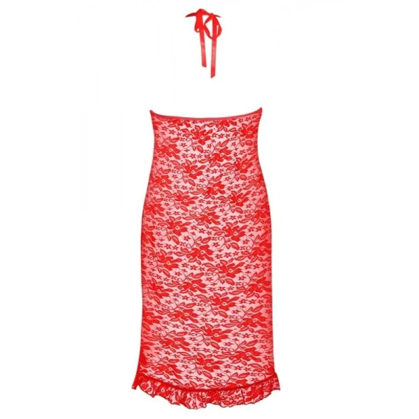 Rotes Langes Kleid Aa052066 von Anais Apparel Plus Size kaufen | Fesselliebe