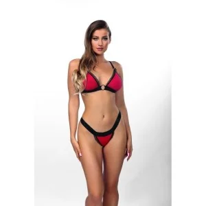 Rot/Schwarzes Set Aa052256 von Anais Apparel kaufen | Fesselliebe