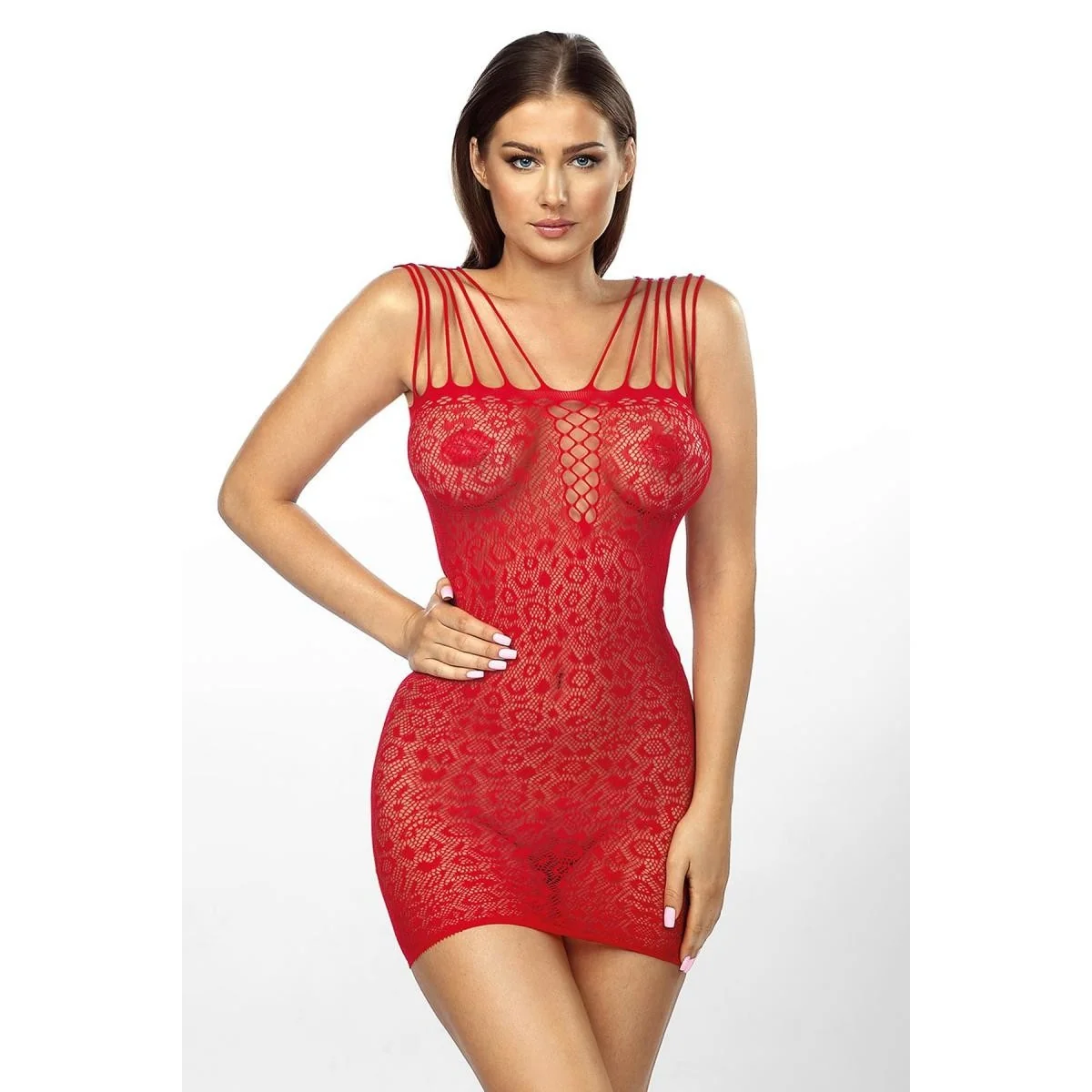 Rotes Netzkleid Aa052316 von Anais Apparel Luxury Lingerie kaufen | Fesselliebe