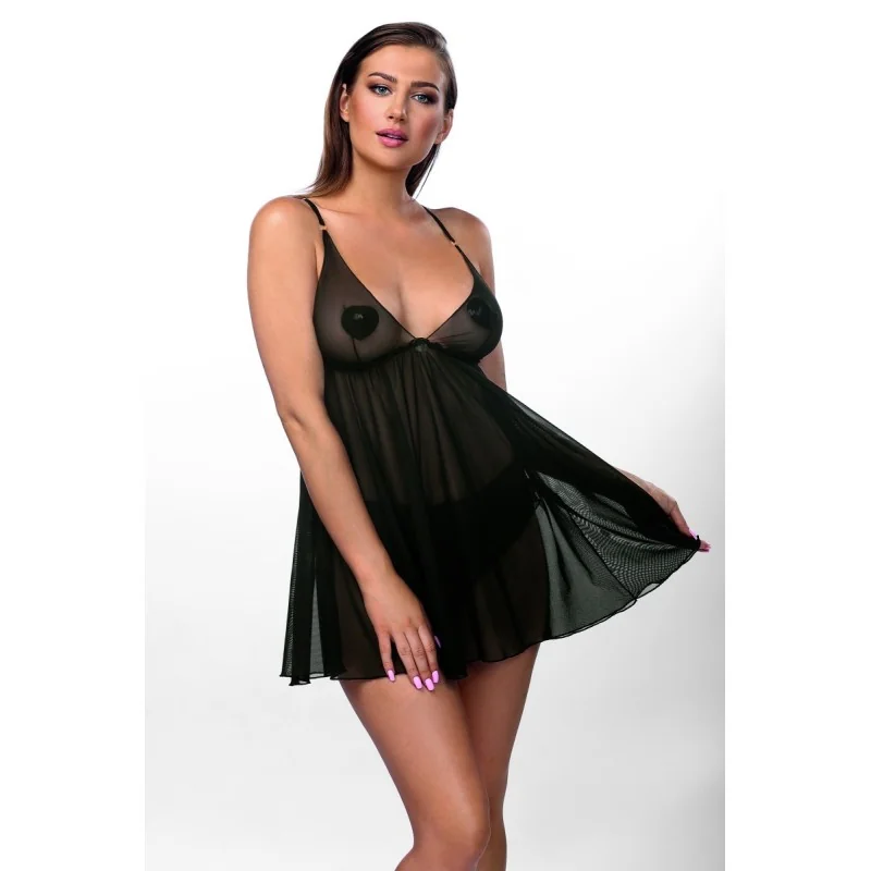 Schwarzes Babydoll Aa052427 von Anais Apparel Luxury Lingerie kaufen | Fesselliebe