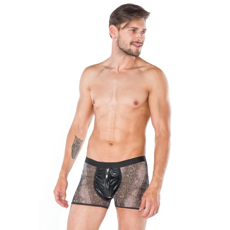 Grau/Schwarze Boxershorts Mc/9095 von Andalea kaufen | Fesselliebe 2