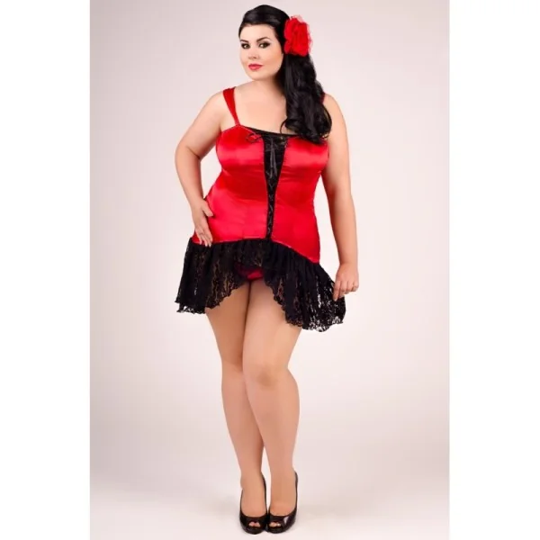 Schwarz/Rotes Kleid E/2007 von Andalea Dessous kaufen | Fesselliebe