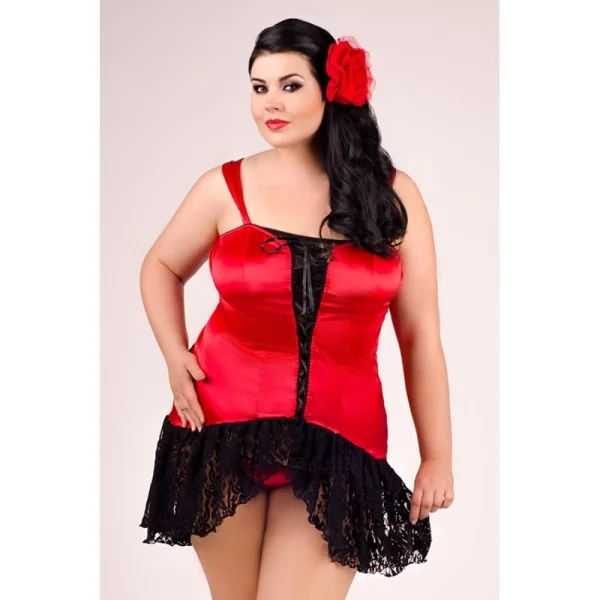 Schwarz/Rotes Kleid E/2007 von Andalea Dessous kaufen | Fesselliebe