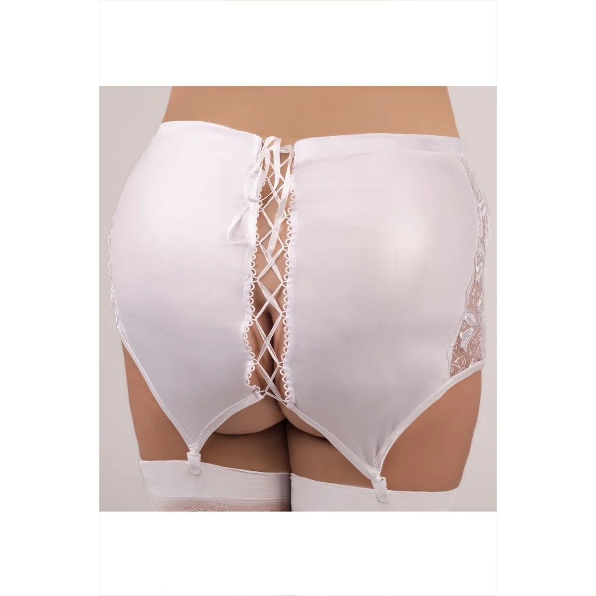 Weißer Strapsgürtel E/2025 von Andalea Dessous kaufen | Fesselliebe