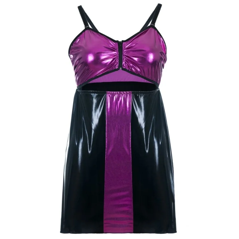 Schwarz/Lila Chemise Sb/1017 Sexy Base Kollektion By Andalea kaufen | Fesselliebe