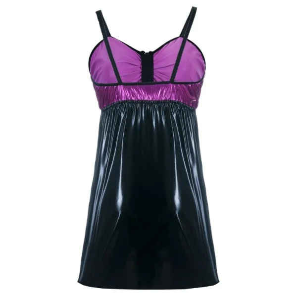 Schwarz/Lila Chemise Sb/1017 Sexy Base Kollektion By Andalea kaufen | Fesselliebe